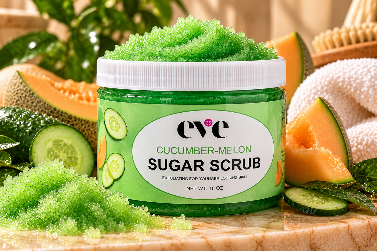 Cucumber-Melon Sugar Scrub – 16 oz