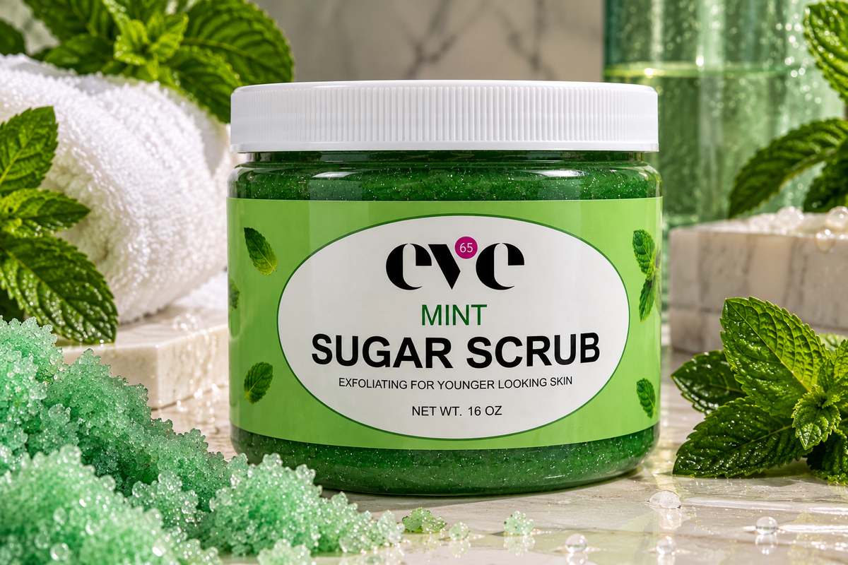 EVE65 Mint Sugar Scrub – 16 oz