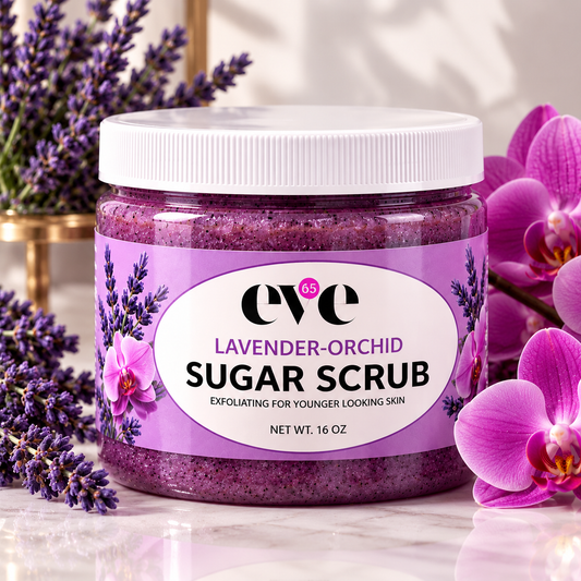 Lavender-Orchid Sugar Scrub – 16 oz
